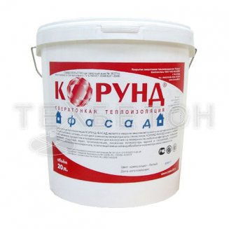 Краска-теплоизоляция КОРУНД Фасад (фасовка: 10 л)