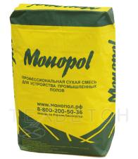Наливной безыскровый самовыравнивающийся пол Monopol Hard 40S цементный (цвет: натуральный; фасовка: 20 кг)