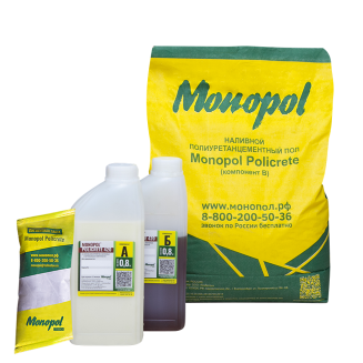 Monopol Policrete 420. Четырехкомпонентный состав для устройства наклонных и вертикальных поверхностей толщиной нанесения от 3 мм. (фасовка: 12,6 кг)