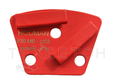 Пад алмазный шлифовальный HODMAN #50US (400/350) 2 сегмента (очень твердый бетон)