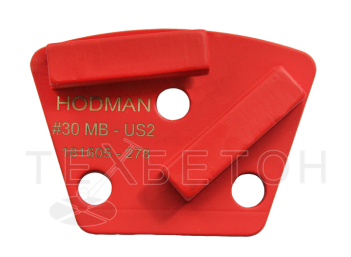 Пад алмазный шлифовальный HODMAN #30US EURO (800/630) 2 сегмента (очень твердый бетон)