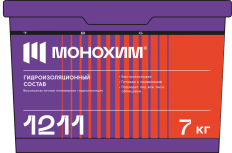 МОНОХИМ 1211 Готовая к применению эластичная гидроизоляционная мастика (фасовка: 7 кг)