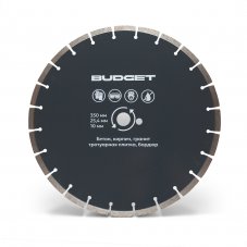 Диск/круг алмазный отрезной TOPALMAZ BUDGET 350х25,4х10 для бетона, гранита, кирпича, бордюра