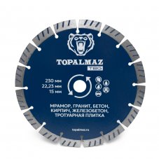 Диск алмазный отрезной универсальный TOPALMAZ 230x22,23x15
